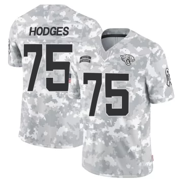 Men's Jacksonville Jaguars ＃75 Cooper Hodges Arctic Camo Limited 2024 Salute to Service Jersey