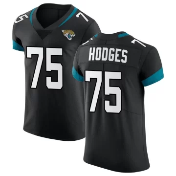 Men's Jacksonville Jaguars ＃75 Cooper Hodges Black Elite Vapor Untouchable Jersey