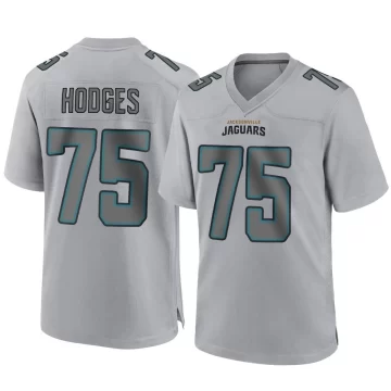 Men's Jacksonville Jaguars ＃75 Cooper Hodges Gray Game Atmosphere Fashion Jersey