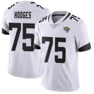 Men's Jacksonville Jaguars ＃75 Cooper Hodges White Limited Vapor Untouchable Jersey