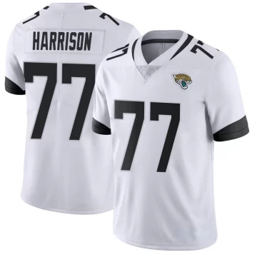 Men's Jacksonville Jaguars ＃77 Anton Harrison White Limited Vapor Untouchable Jersey