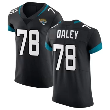 Men's Jacksonville Jaguars ＃78 Dennis Daley Black Elite Vapor Untouchable Jersey
