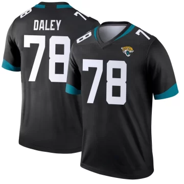Men's Jacksonville Jaguars ＃78 Dennis Daley Black Legend Jersey