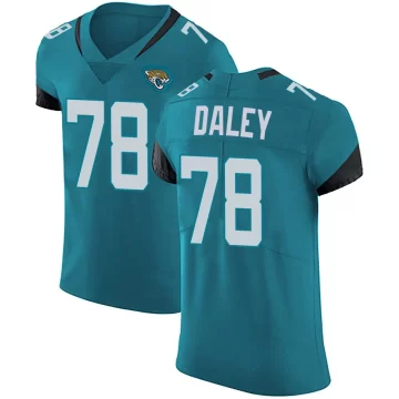 Men's Jacksonville Jaguars ＃78 Dennis Daley Teal Elite Vapor Untouchable Alternate Jersey