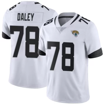 Men's Jacksonville Jaguars ＃78 Dennis Daley White Limited Vapor Untouchable Jersey