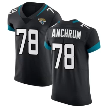 Men's Jacksonville Jaguars ＃78 Tremayne Anchrum Black Elite Vapor Untouchable Jersey