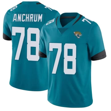 Men's Jacksonville Jaguars ＃78 Tremayne Anchrum Teal Limited Vapor Untouchable Jersey