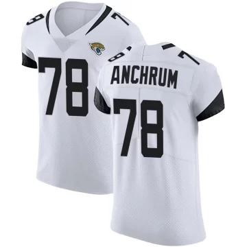Men's Jacksonville Jaguars ＃78 Tremayne Anchrum White Elite Vapor Untouchable Road Jersey