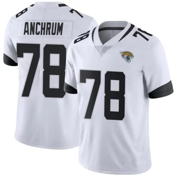 Men's Jacksonville Jaguars ＃78 Tremayne Anchrum White Limited Vapor Untouchable Jersey