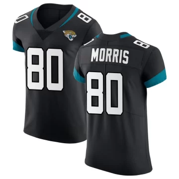 Men's Jacksonville Jaguars ＃80 Quintin Morris Black Elite Vapor Untouchable Jersey