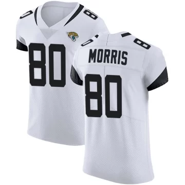 Men's Jacksonville Jaguars ＃80 Quintin Morris White Elite Vapor Untouchable Road Jersey