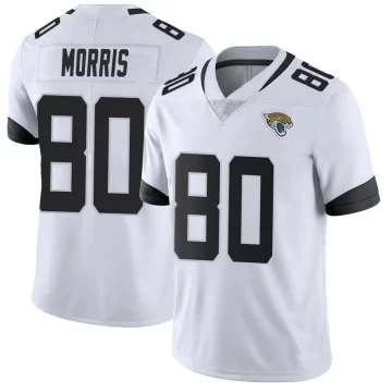 Men's Jacksonville Jaguars ＃80 Quintin Morris White Limited Vapor Untouchable Jersey