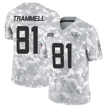 Men's Jacksonville Jaguars ＃81 Austin Trammell Arctic Camo Limited 2024 Salute to Service Jersey