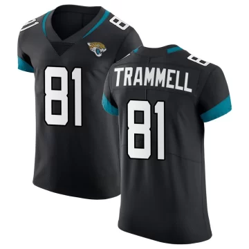 Men's Jacksonville Jaguars ＃81 Austin Trammell Black Elite Vapor Untouchable Jersey