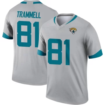 Men's Jacksonville Jaguars ＃81 Austin Trammell Legend Silver Inverted Jersey