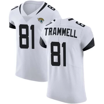 Men's Jacksonville Jaguars ＃81 Austin Trammell White Elite Vapor Untouchable Road Jersey
