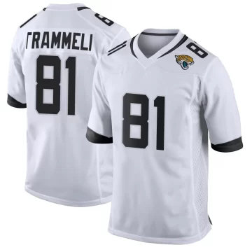 Men's Jacksonville Jaguars ＃81 Austin Trammell White Game Jersey