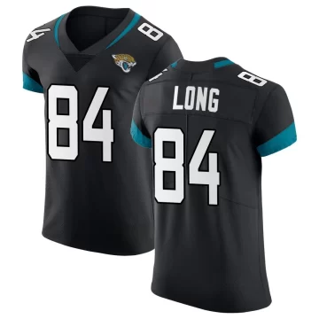 Men's Jacksonville Jaguars ＃84 Hunter Long Black Elite Vapor Untouchable Jersey