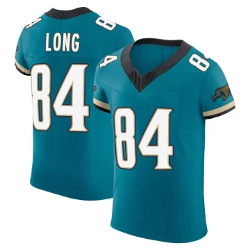 Men's Jacksonville Jaguars ＃84 Hunter Long Teal Elite Prowler Throwback Vapor F.U.S.E. Jersey