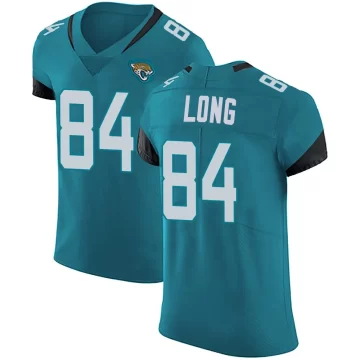 Men's Jacksonville Jaguars ＃84 Hunter Long Teal Elite Vapor Untouchable Alternate Jersey