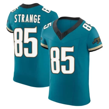 Men's Jacksonville Jaguars ＃85 Brenton Strange Teal Elite Prowler Throwback Vapor F.U.S.E. Jersey