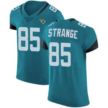 Men's Jacksonville Jaguars ＃85 Brenton Strange Teal Elite Vapor Untouchable Alternate Jersey
