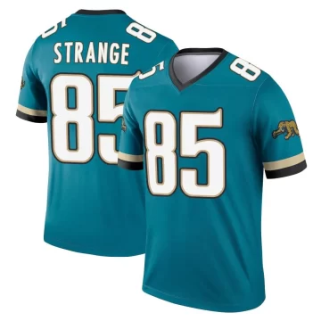 Men's Jacksonville Jaguars ＃85 Brenton Strange Teal Legend Prowler Throwback Jersey