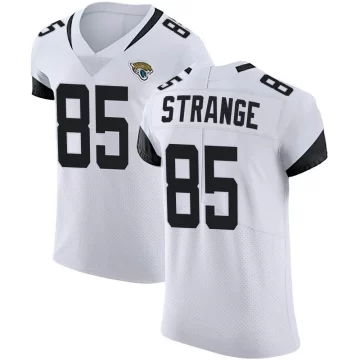 Men's Jacksonville Jaguars ＃85 Brenton Strange White Elite Vapor Untouchable Road Jersey