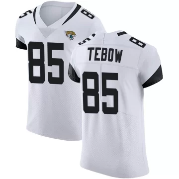 Men's Jacksonville Jaguars ＃85 Tim Tebow White Elite Vapor Untouchable Road Jersey