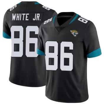 Men's Jacksonville Jaguars ＃86 David White Jr. Black Limited Vapor Untouchable Jersey