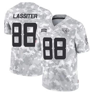 Men's Jacksonville Jaguars ＃88 Darius Lassiter Arctic Camo Limited 2024 Salute to Service Jersey