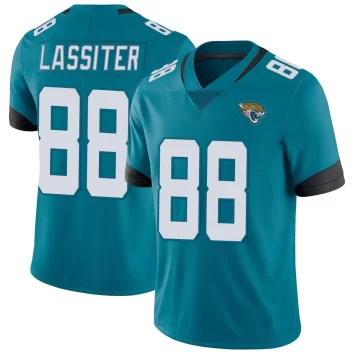 Men's Jacksonville Jaguars ＃88 Darius Lassiter Teal Limited Vapor Untouchable Jersey