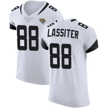Men's Jacksonville Jaguars ＃88 Darius Lassiter White Elite Vapor Untouchable Road Jersey