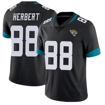 Men's Jacksonville Jaguars ＃88 Patrick Herbert Black Limited Vapor Untouchable Jersey