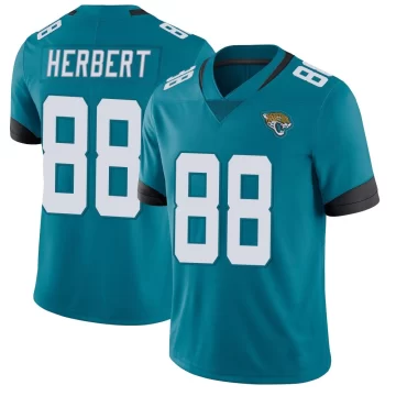Men's Jacksonville Jaguars ＃88 Patrick Herbert Teal Limited Vapor Untouchable Jersey