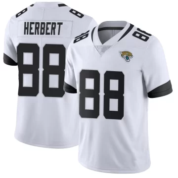 Men's Jacksonville Jaguars ＃88 Patrick Herbert White Limited Vapor Untouchable Jersey