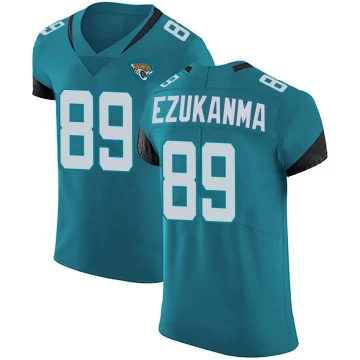Men's Jacksonville Jaguars ＃89 Erik Ezukanma Teal Elite Vapor Untouchable Alternate Jersey