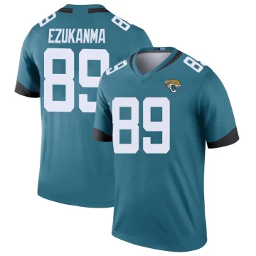 Men's Jacksonville Jaguars ＃89 Erik Ezukanma Teal Legend Color Rush Jersey