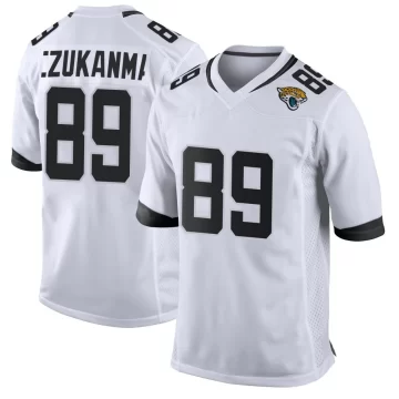 Men's Jacksonville Jaguars ＃89 Erik Ezukanma White Game Jersey