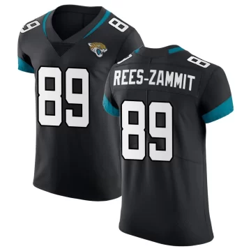 Men's Jacksonville Jaguars ＃89 Louis Rees-Zammit Black Elite Vapor Untouchable Jersey