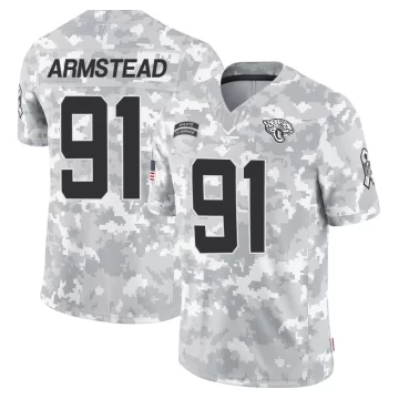 Men's Jacksonville Jaguars ＃91 Arik Armstead Arctic Camo Limited 2024 Salute to Service Jersey