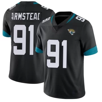 Men's Jacksonville Jaguars ＃91 Arik Armstead Black Limited Vapor Untouchable Jersey