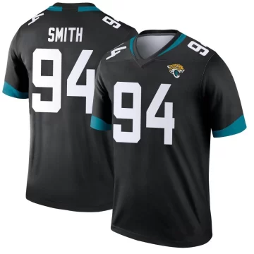 Men's Jacksonville Jaguars ＃94 Maason Smith Black Legend Jersey