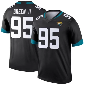 Men's Jacksonville Jaguars ＃95 B.J. Green II Black Legend Jersey