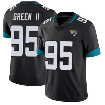 Men's Jacksonville Jaguars ＃95 B.J. Green II Black Limited Vapor Untouchable Jersey