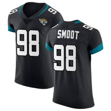 Men's Jacksonville Jaguars ＃98 Dawuane Smoot Black Elite Vapor Untouchable Jersey