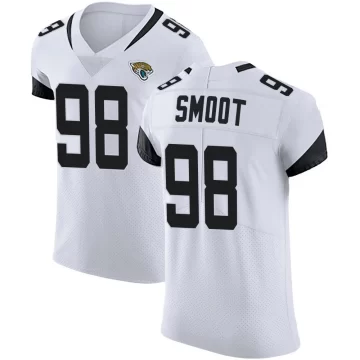 Men's Jacksonville Jaguars ＃98 Dawuane Smoot White Elite Vapor Untouchable Road Jersey