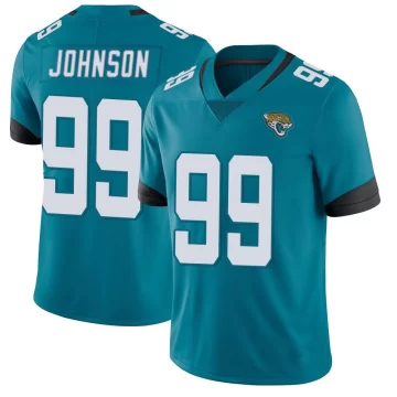Men's Jacksonville Jaguars ＃99 Austin Johnson Teal Limited Vapor Untouchable Jersey