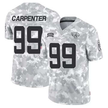 Men's Jacksonville Jaguars ＃99 James Carpenter Arctic Camo Limited 2024 Salute to Service Jersey