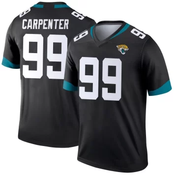 Men's Jacksonville Jaguars ＃99 James Carpenter Black Legend Jersey
